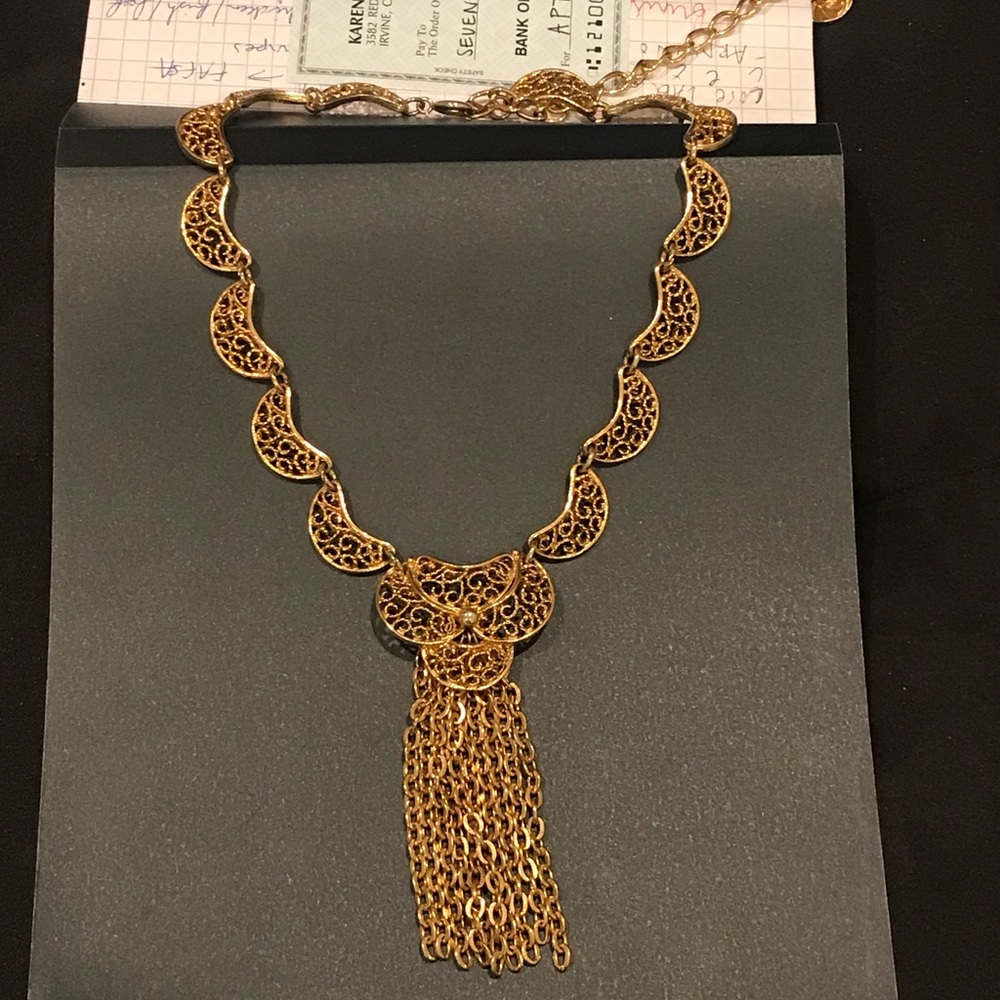 Gold Drape Necklace